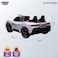 Lovely Baby Power Riding Car for Kids LB 1699EL Battery-Operated Car with Remote Control, Music, LED Lights and More special features. - White