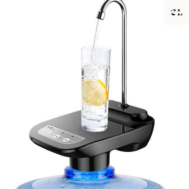 1200mAh Automatic Electric Water Bottle Pump 5 gallon Instant USB Rechargeable   Portable Water Dispenser Pump With Platform, Large Barrels of Water Pumping Water Dispenser