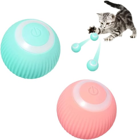 Smart Cat Toy, Automatic Rolling Ball Electric Cat Ball Interactive For Cats ABS Balls for Dogs Pet Chew Toy