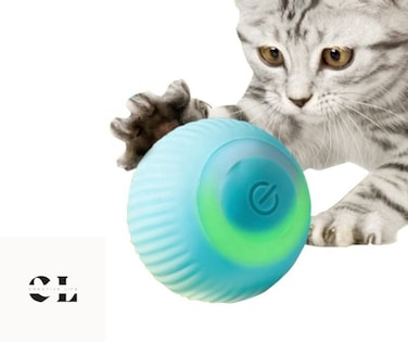 Smart Cat Toy, Automatic Rolling Ball Electric Cat Ball Interactive For Cats ABS Balls for Dogs Pet Chew Toy
