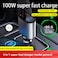 2024 Best Hot Selling Car Charger Supper Fast 4 in 1 Digital Display Chargers 120W type C charging USB for Mobile Phone