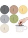 nalaina Silicone Cup Lids Cup Covers, 6 color Design, Mug Covers Silicone Cup Lids Caps, Food Grade Anti-dust Airtight Seal Lids for Mugs, Tea Cups, Coffee Cup