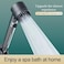 3-Function High-Pressure Handheld Shower Head   Powerful Rain Spray   Hard Water Softener &amp; Filtered Shower Head for Ultimate Spa Experience