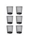 Mesh Wastebasket Trash Can - Silver &amp; Black Steel Round Bin for Office, Home, Bathroom, Bedroom - Lightweight, Durable, Open Top Garbage Can - Small/Medium/Large Sizes (6, Black - S)