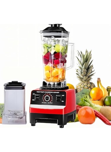 Heavy Duty Blender 5500 Watts 2.5 L + 1 L Jar Blender Juicer, For profetional &amp; home Blending Food Processing Ice Smoothies Crusher Blander Mixer With Powerful Motor Multifunctional, 15 speed.