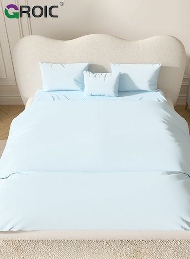 Disposable Bed Sheets with Flat Sheet,Quilt Cover,and 2 pillow cases,Disposable Fitted Sheets Travel Bedding Cover for Hotel, Disposable Travel Sheet with Quilt Cover and Pillowcase for Travel
