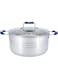 Wilson stainless steel casserole with blue color silicon handle gs-020