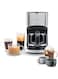 Kenwood Coffee Machine Up To 12 Cup Coffee Maker For Drip Coffee And Americano 900W 40 Min Auto Shut Off, REUSable Filter, Anti Drip Feature, Warming Plate And Easy To Clean Cmm10.000Bm Black/Silver