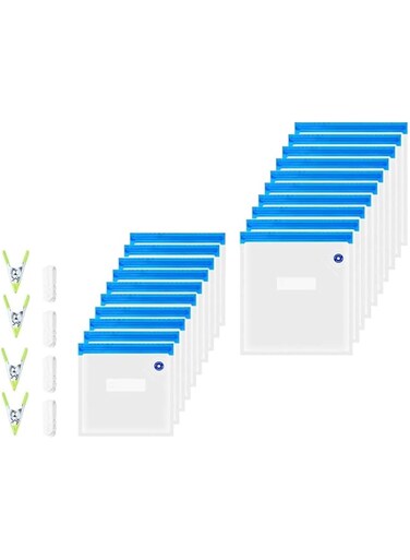 WinCheer Electric Food Vacuum Sealer with 20PC Reusable Storage Bags, Sous Vide Machine Kit for Anova, Joule Food Cookers Air Pump with 4 Sealing Clips &amp; 4 Sous Vide Clips (20 Pack Storage Bags)
