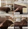 Sherpa Bed Blanket King Size ,Double Plush Throw Blanket Fleece Reversible &amp; Machine washable, Warm and Plush Blanket for Bed &amp; Sofa (220x240) (Brown)