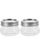 Alipis Mini Mason Jars, 2pcs 150ml Small Glass Jars with Lid Wide Mouth Jam Jars Small Honey Container Coffee Beans Food Jar Canister for Spices, Jam, Honey, Jelly, Dessert
