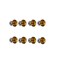 pcs Crystal Knob-Acrylic -Brown