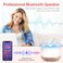 Baeskii Humidifier Oil Fragrance Diffuser Bluetooth Speaker 5.0, 500ml Aromatherapy Diffusers for Aroma Essential Oils, Ultrasonic Oil Diffuser with Remote Control,4 Timers