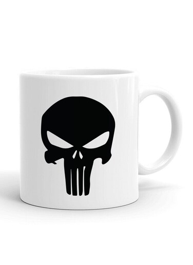Your Wall Skeleton Logo Artwork Printed Ceramic Coffee Mug 325ml, Perfect Gifting by Spoil Your Wall