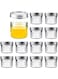 NALACAL Mini Canning Jars 100ml With Lids, Small Glass Jars Ideal for Food Storage, Jam, Spice,Candle,Honey,Wedding Favors(12 PACK)