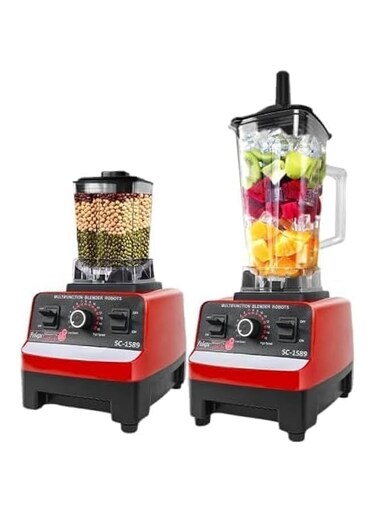 Generic Portable Blender for Smoothies and Shakes, Personal Size, 1500 Watts, 5 Functions, Black (2), SLV580036