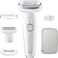 Braun Silk-&eacute;pil 9 Women's Epilator/Hair Remover for Long-Lasting Hair Removal, Shaving Attachment, Trimmer Attachment, 9-041, White/Silver