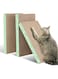 SAWA XL Wide Cat Scratching Board, Cardboard Cat Scratcher with Double-Sided Usability, Corrugate Cat Scratchers for Indoor Cats, Cat Scratch Pad with Premium Scratch Textures Design (Pack of 3)