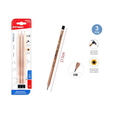 Motarro 3 Pcs Pencils Set (&lrm;MC050-7)- Pack of 2