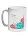 Happy Mother's Day Printed Ceramic Coffee Mug White/Blue/Pink
