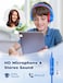 iClever Kids Headphones with Microphone for School, Volume Limiter 85/94dB, Over-Ear Boys Headphones for Kids with Shareport, Wired Headphones for iPad/Fire Tablet, Blue
