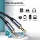 Audio Cable Aux Cable 1M Braided Male to Male Stereo Auxiliary Aux Jack Compatible for iPhone, iPad, Samsung Smartphones, Tablets Car Home Stereos, Beats Bose Sony Speaker (PCA43)