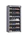Beauenty Shoe Rack, Foldable Shoe Storage Organizer with Non-Woven Fabric Cover, DIY Multi-Layer Shoe Cabinet for Closet, Bedroom, Hallway, and Home Shoe Storage (Silver grey, F8)