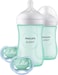 فيليبس أفينت، رضاعة ناتشورال للأطفال مع حلمة الاستجابة الطبيعية، طقم هدايا لون تركواز (تيل)
