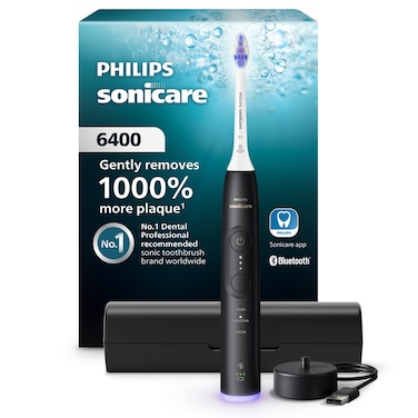 Philips Sonicare HX7411/04 6400 Series Electric Toothbrush - Black (International version)