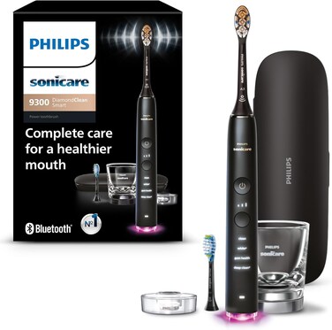 Philips Sonicare DiamondClean Smart Electric, Rechargeable Toothbrush 9300 Series &ndash; Black (International Version)