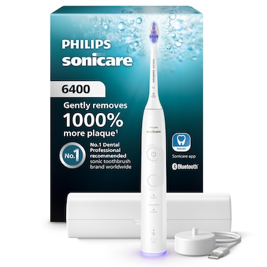 Philips Sonicare 6400 Series Electric Toothbrush Pressure Sensor - White (International Version)