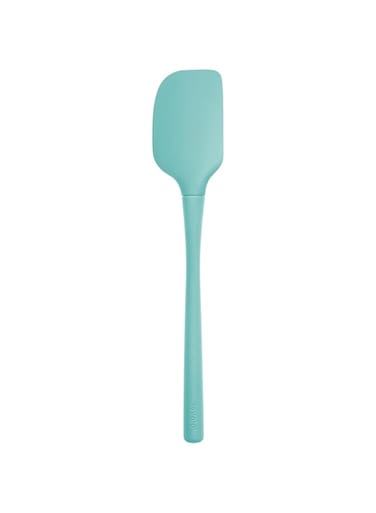 Tovolo Ligtht Aqua Flex-Core All Silicone Spatula, Tapered Silicone Edge for Scraping, Ergonomic Handle, Heat-Resistant Rubber Spatula, BPA-Free &amp; Dishwasher Safe Baking Tool &amp; Kitchen Utensil