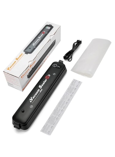 Dubai Gallery Full- Automatic Electric Vacuum Sealer Black 37 X 5.5 X 7Cm