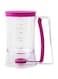 WENH Pancake Cupcake Batter Dispenser Tool - for Cupcakes Crepes,Waffles with Measuring Label Squeeze Handle Bracket (Rose Pink)