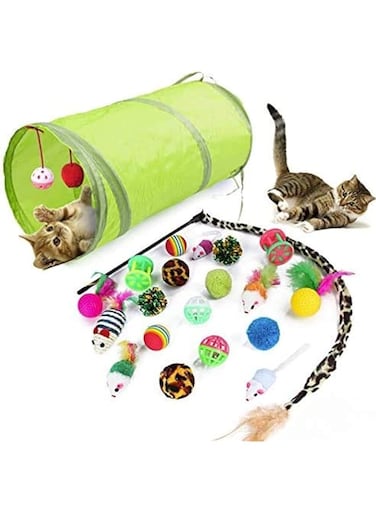 allmart Cat Toys 21Pcs Kitten Toys Cat Interactive Toys Set for Indoor Cats