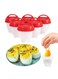 PCS Hard Boiled Egg Maker, Shell-Free Egg Cooker Set, Non-Stick Easy-Clean Multifunctional Egg Boiler Kit