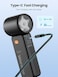 Warmco Portable Handheld Fan, 5000mAh Powerful Mini Turbo Fan, 15000 RPM High Speed USB Rechargeable for Travel &amp; Outdoor, Black