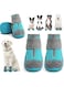 Tazweeq Dog Shoes for Large &amp; Medium Dogs, Anti-Slip Paw Protectors for Hardwood Floors &amp; Outdoor Adventures, Breathable Dog Booties with Reflective Straps, Size 6 for 52-68 lbs Dogs