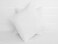 Luxury Cushion Filler 100% Cotton Downproof outer fabric 350 grams with Microfiber filling with Single Cord Piping, Size: 40 x 40, White