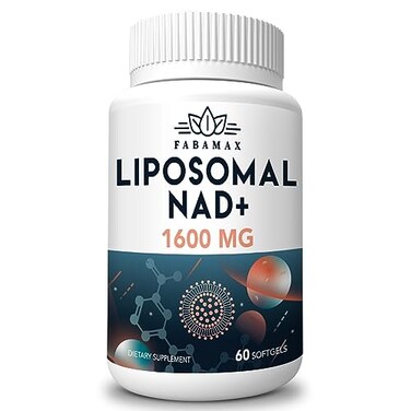 مكمل غذائي من NAD الليبوزومي بتركيز 1600 ملغ، مكمل NAD+ نقي بنسبة 98%، امتصاص فائق، بديل للنيكوتيناميد ريبوسيد أو NADH لتعزيز NAD+ لمكافحة الشيخوخة، وزيادة الطاقة، وإطالة العمر، 60 كبسولة هلامية