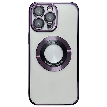 Mobcos iPhone 14 Pro Colnel Purple Case with Camera Lens Protector, Compatible with MagSafe, Non-Yellowing Slim Fit Shockproof Shining for Men&amp;Women Girls Protective Phone Cover