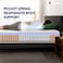 Sleepwell Spring Fresh Classic   3 Zone Profiled Resitec Foam   Queen Bed Size   Pocket Spring   Neem Fresche Technology   Anti Sag Mattress (200L x 160W x 25H cm)