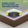Sleepwell Spine Plus Regular   Visco Rebonded Foam   Super King Bed Size   Bonnell Spring   Neem Fresche Technology   Anti Sag Mattress (200L x 200W x 20H cm)