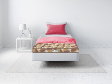 Sleepwell Tarang Foldable Mattress   PU Foam   Neem Fresche Technology  Single Bed Size with Storage Cover (190L x 90W x 10H cm)