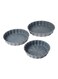 3-Piece Granite Cake Pan Set Grey Small Pan (24), Medium Pan (28), Large Pan (32)cm