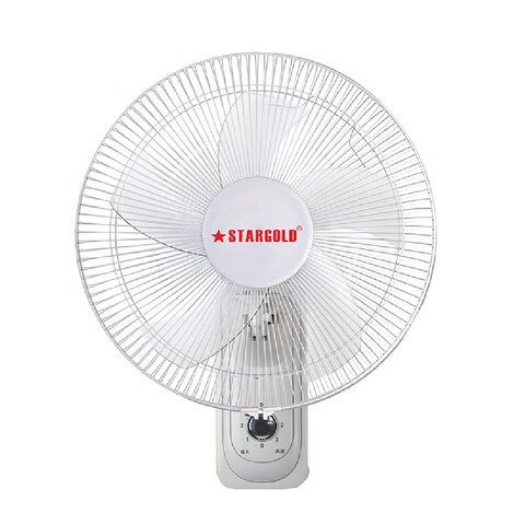 STARGOLD 16 Inch Wall Mounted Electric Fan 70W Quiet Operation Speed Controller Ideal for Office Bedroom Living Room