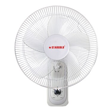 STARGOLD Wall Mounted Electric Fan 16 Inch 70W Quiet Operation Speed Controller Ideal for Office Bedroom Living Room