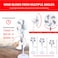 STARGOLD 16 Inch Electric Pedastal Fan 60W 3 Speeds Rotary Switcher 5 Blade Speed Controller Ideal for Office Bedroom Study Room Living Room