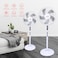 STARGOLD 16 Inch Electric Pedastal Fan 60W 3 Speeds Rotary Switcher 5 Blade Speed Controller Ideal for Office Bedroom Study Room Living Room