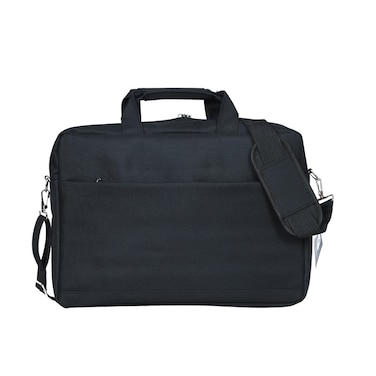VIPTOUR Laptop Bag, Premium 15.6" With Multiple Compartments, Padded Shoulder Strap Black